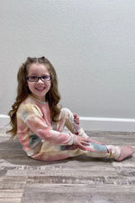 Load image into Gallery viewer, Kids/Pre-Schoolers Soft Long Sleeves and Pants Hand Tie Dyed Waffle Set