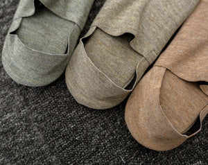 Mink Cashmere Soft Comfy No Show Non- Slip Socks