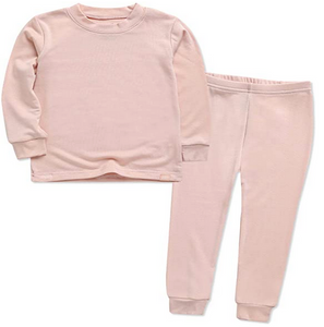 Super Luxury Soft Modal Milk Pink Girls Playwear
