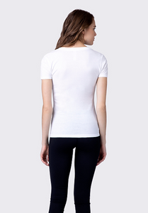 Ultra Soft Fitted Deep V-Neck Tee