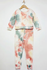Load image into Gallery viewer, Kids/Pre-Schoolers Soft Long Sleeves and Pants Hand Tie Dyed Waffle Set