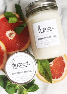 Grapefruit and Mint Handmade Soy Candle