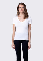Load image into Gallery viewer, Ultra Soft Fitted Deep V-Neck Tee
