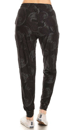 Load image into Gallery viewer, Ultra Soft Ebony Paisley Joggers with Pockets

