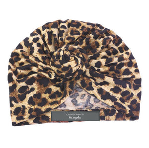 Cotton Leopard Print Turban