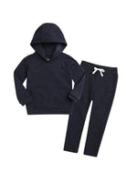 Load image into Gallery viewer, Soft Dk Navy Pinstripe Hoodie Set
