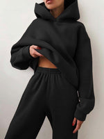Load image into Gallery viewer, Trendy &amp; Comfy Fleece Pullover Hoodie and Pants Set
