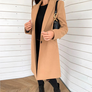 Trendy Wool Blend Winter Tweed Coat