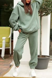 Sage Cozy Two Piece Hoodie and Jogger Suit