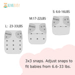 Load image into Gallery viewer, Eco-friendly Baby Cloth Diapers with Inserts (Adjustable, Washable and Reusable Diapers)

