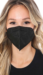 Load image into Gallery viewer, Black KN95 Face Mask - Individually Wrapped
