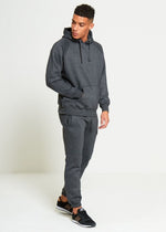 Load image into Gallery viewer, Charcoal Comfy Hooded Pullover Set
