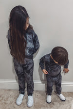 Load image into Gallery viewer, Kids &amp; Teens Comfy Lounge Sets Soft Grey &amp; Black Set
