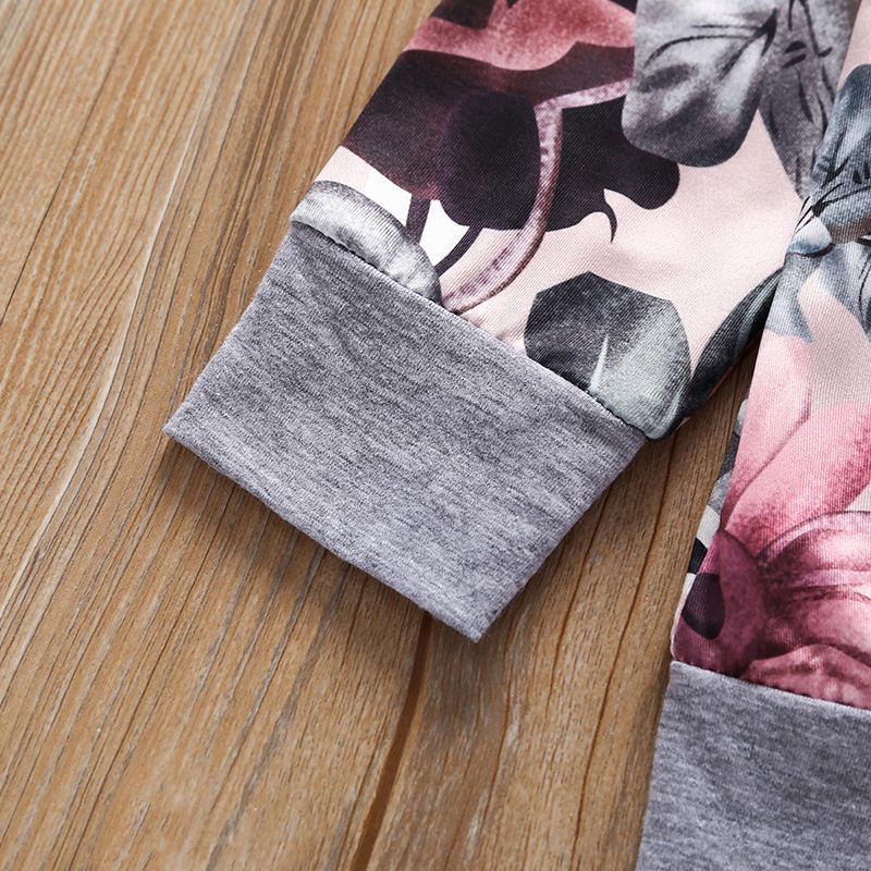 Comfy Floral Girl's Long Sleeve & Trouser Set
