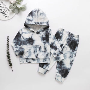 Kids Comfy & Soft Hoodie & Pants Tie Dye Sets
