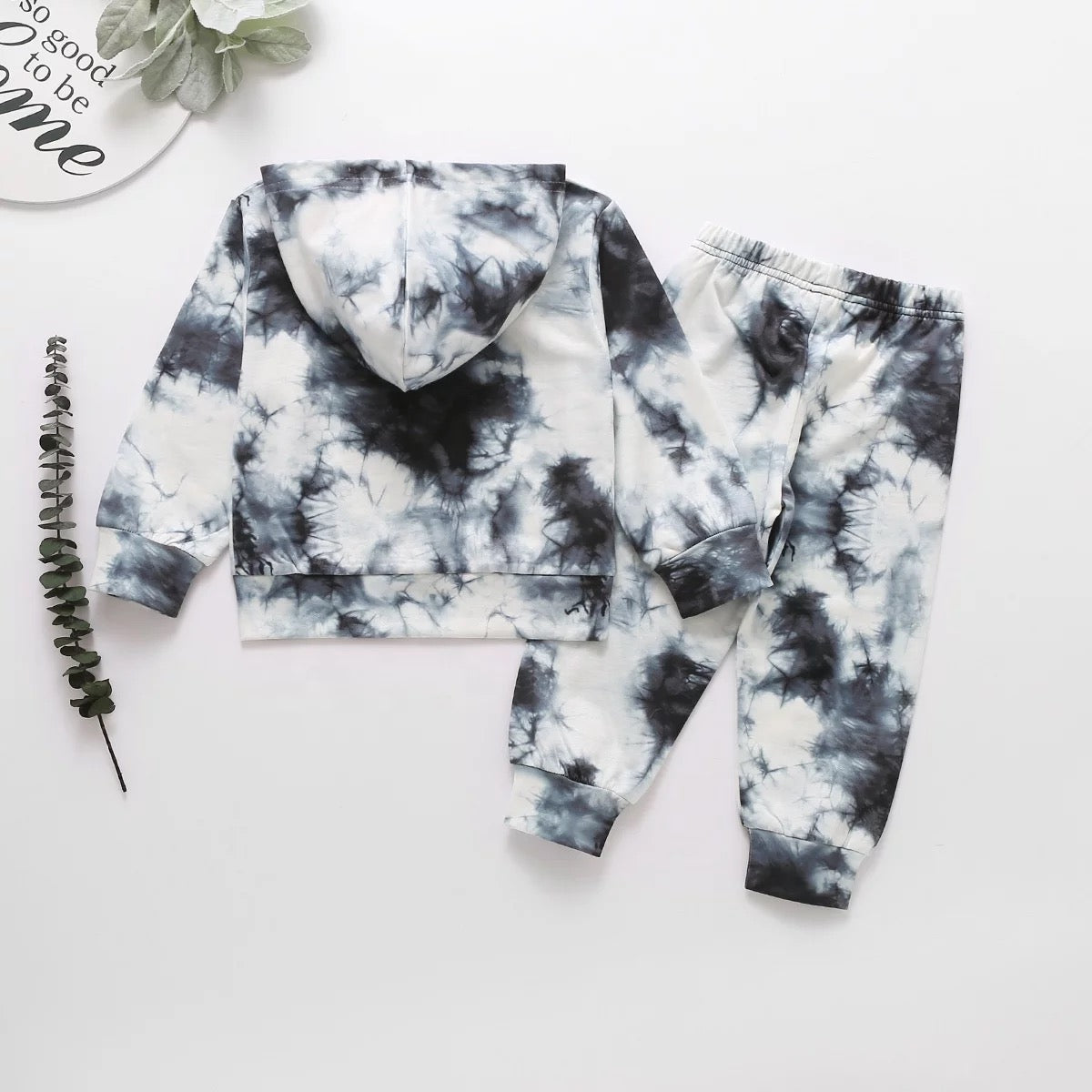 Kids Comfy & Soft Hoodie & Pants Tie Dye Sets