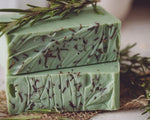 Load image into Gallery viewer, Rosemary, Flaxseeds &amp; Mint Organic Handmade Soap
