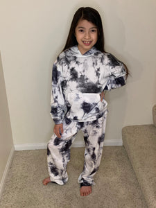 Kids Comfy & Soft Hoodie & Pants Tie Dye Sets