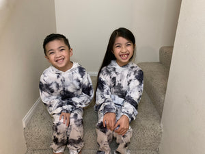 Kids Comfy & Soft Hoodie & Pants Tie Dye Sets