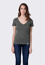 Load image into Gallery viewer, Ultra Soft Fitted Deep V-Neck Tee
