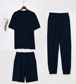 Load image into Gallery viewer, Super Soft Modal Men&#39;s 3-Piece Sleep Suit &amp; Homewear Set
