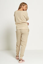 Load image into Gallery viewer, Cozy Beige Lounge Knitted Set
