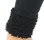 Load image into Gallery viewer, Black Poly Fur Hem Cuff

