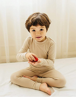 Load image into Gallery viewer, Super Luxury Soft Modal Beige Boys &amp; Girls Playwear
