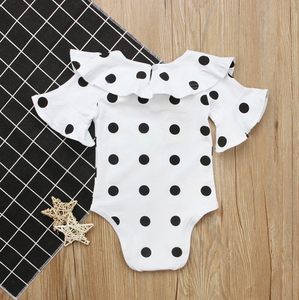 Ruffled Polka Dots Baby Romper & Kids Bodysuit