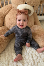 Load image into Gallery viewer, Baby &amp; Toddlers Comfy Lounge Sets Soft Grey &amp; Black Set
