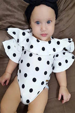 Load image into Gallery viewer, Ruffled Polka Dots Baby Romper &amp; Kids Bodysuit
