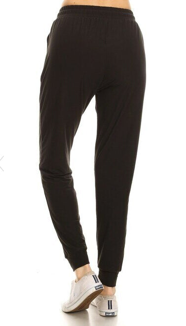 Milk Silk Joggers Buttery Soft Solid Basic with Side Pockets