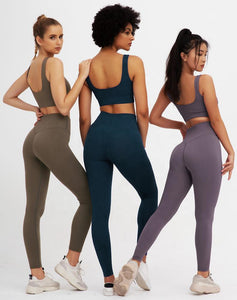 Trendy Seamless Bra and Pants Fitness Set