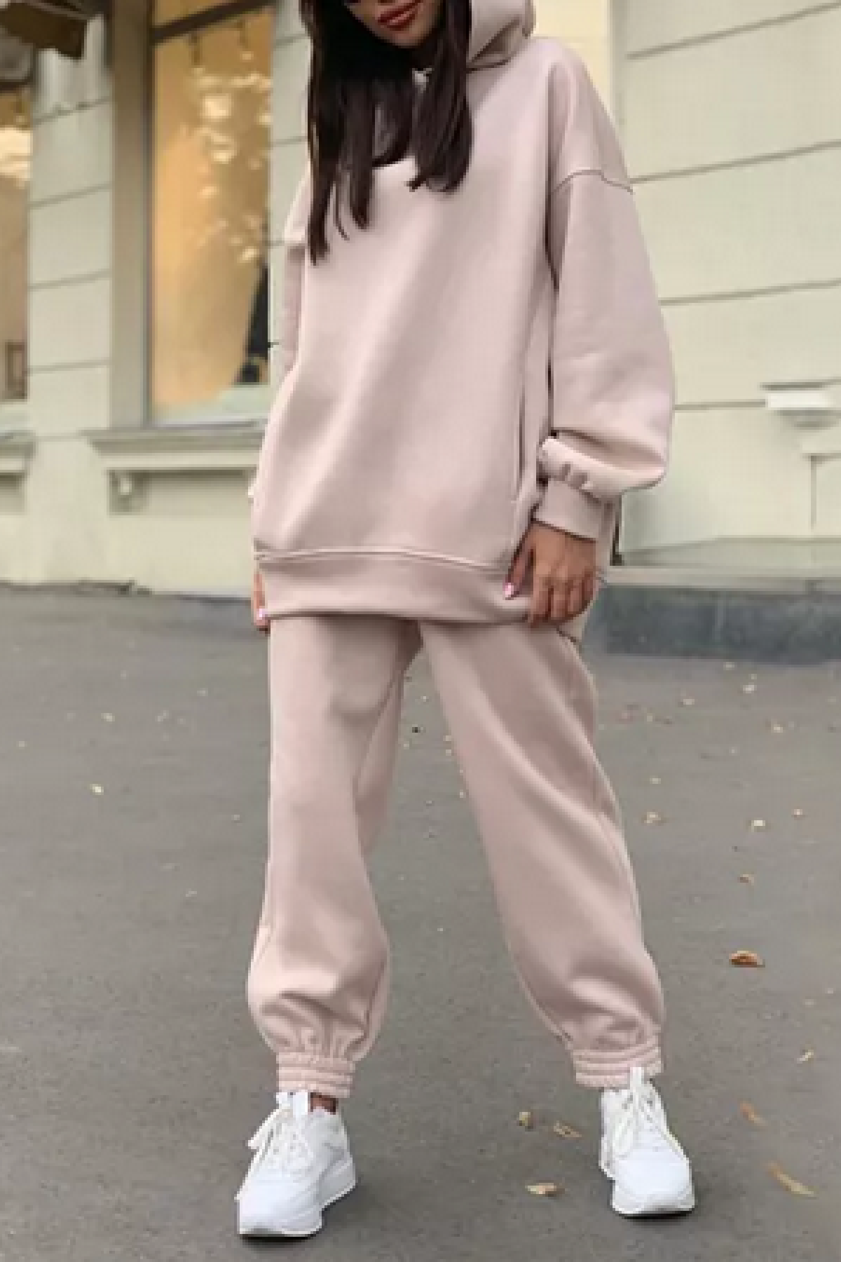 Bare Pink Cozy Two Piece Hoodie and Jogger Suit