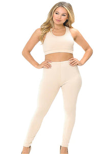 Ultra Buttery Soft Solid Bra and Legging Set