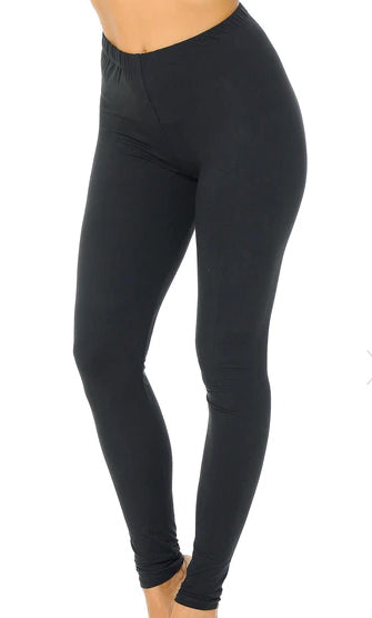 Buttery Soft Basic Solid Leggings Front