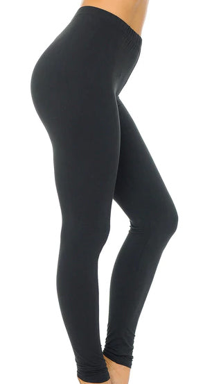 Buttery Soft Basic Solid Leggings Side View
