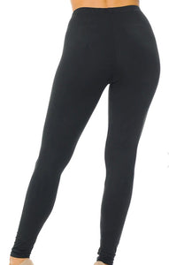 Buttery Soft Basic Solid Leggings Back View