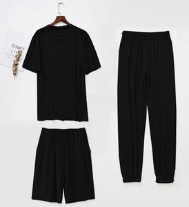 Super Soft Modal Men's 3-Piece Sleep Suit & Homewear Set
