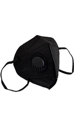 Load image into Gallery viewer, KN95 Black Face Mask with Air Valve - Individually Wrapped
