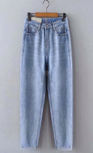 High-Waisted Trendy Daddy Loose Jeans/Pants