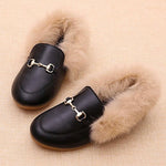 Load image into Gallery viewer, Girls Comfy Cozy Super Soft Faux Fur Loafers
