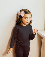 Load image into Gallery viewer, Super Luxury Soft Modal Black Boys &amp; Girls Playwear
