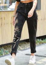 Load image into Gallery viewer, High-Waisted Trendy Daddy Loose Jeans/Pants
