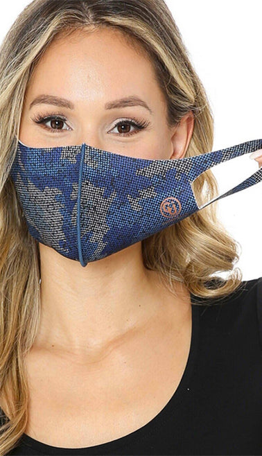 Copper Infused Camo Print Face Mask (Anti-Bacterial)