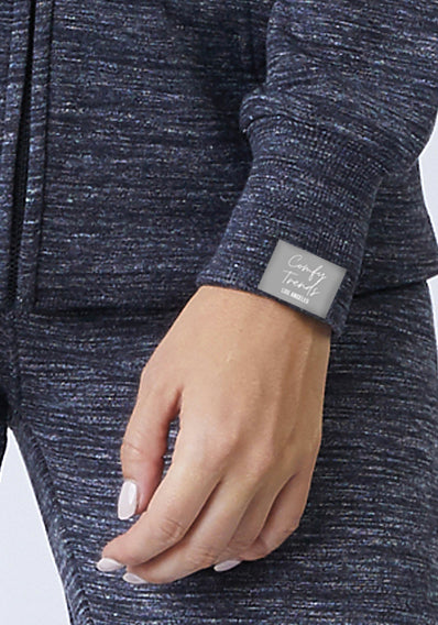 Soft Comfy French Terry Sweater with Zipper