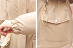 Load image into Gallery viewer, Super Soft and Comfy Faux Fur Hooded Trim Down Coat - KHAKI

