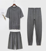 Load image into Gallery viewer, Super Soft Modal Men&#39;s 3-Piece Sleep Suit &amp; Homewear Set
