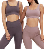 Load image into Gallery viewer, Trendy Seamless Bra and Pants Fitness Set
