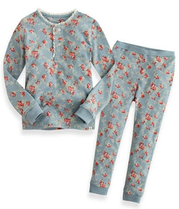 Floral Print Long Sleeves & Pants Set